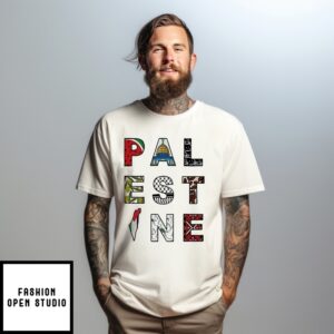 Palestine With Traditional Motifs T-Shirt