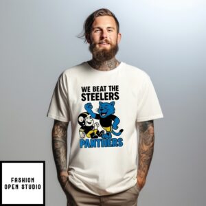 Panthers Defeat We Beat The Steelers Nfl 2025 T-Shirt