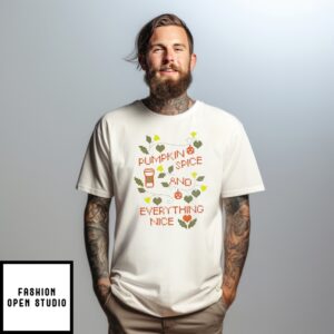 Pumpkin Spice And Everything Nice Cross-Stitch Shirt