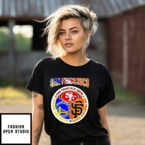 San Francisco 49Ers Giants And Warriors Football Logo T-Shirt