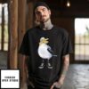 Seagull With Fries And Sneakers Fun T-Shirt