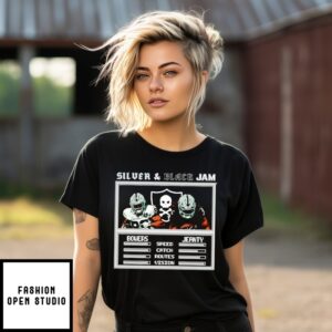 Silver And Black Jam Bowers And Jeanty Las Vegas Raiders T-Shirt