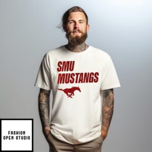 Smu Mustangs Logo And Wordmark 2025 T-Shirt
