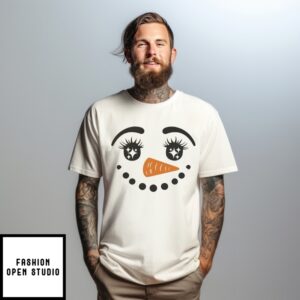 Snowman Face Christmas T-Shirt