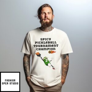 Spicy Pickleball Tournament Champions T-Shirt