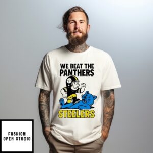 Steelers We Beat The Panthers Nfl 2025 Mascot T-Shirt