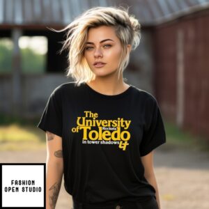 The University Of Toledo Rockets In Tower Shadows T-Shirt