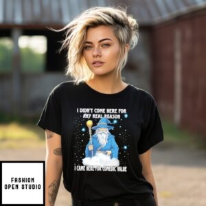Wizard I Didn’T Come Here For Any Real Reason I Came Here For Comedic Value T-Shirt