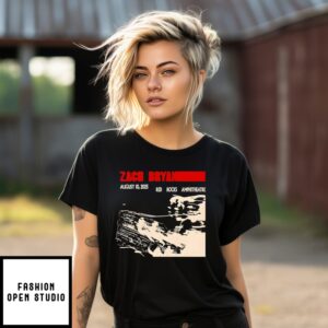 Zach Bryan Aug 10 2025 Red Rocks Amphitheatre Morrison Colorado T-Shirt