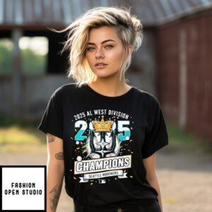 2025 Al West Division Champions Seattle Mariners King T-Shirt