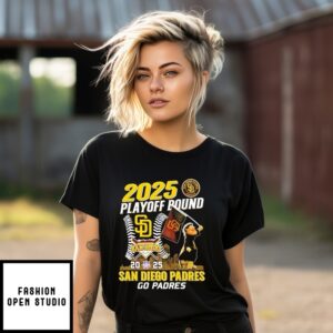 2025 Playoff Bound San Diego Padres Go Padres Mascot T-Shirt