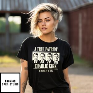 A True Patriot Charlie Kirk The Greatness Of Our Nation Lies In The Power And Poitential Vintage T-Shirt