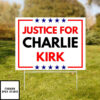 A True Patriot Charlie Kirk Yard Sign, Big Fan Of Charlie Kirk
