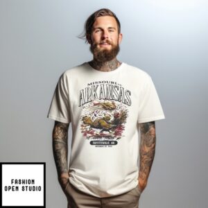 Arkansas Razorbacks Vs Missouri Tigers Game Day 2025 T-Shirt