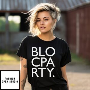 Bloc Party Band Logo Infill 2025 Tour T-Shirt