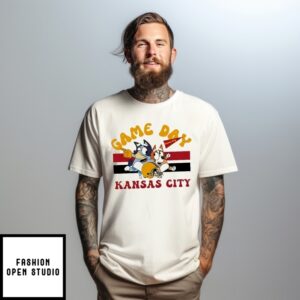 Bluey Characters Kansas City Chiefs Game Day T-Shirt