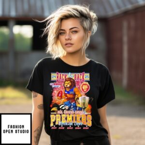 Brisbane Lions 2025 Afl Grand Final Premiers Back To Back T-Shirt