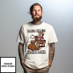 Buckeyes Defeated Longhorns 14 7 Hooked And Humbled Horns Down T-Shirt