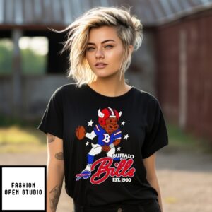 Buffalo Bills Est 1960 Mascot Cartoon T-Shirt