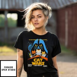 Cat Wars Movie Parody T-Shirt