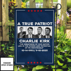 Charlie Kirk A True Patriot Garden Flag