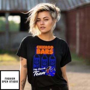 Chicago Bears Bars My Favorite Team T-Shirt