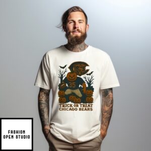 Chicago Bears Pumpkin Player Trick Or Treat Halloween 2025 T-Shirt