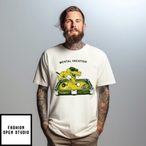 Crocodile Playing Bida Mental Vacation T-Shirt