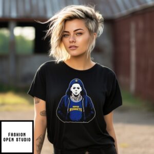 Denver Nuggets Nba Michael Myers Scary Halloween Mashup T-Shirt