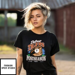 Detroit Tigers 2025 Mlb Postseason Vintage T-Shirt