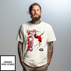 Estelle Haugen Georgia Bulldogs Caricature T-Shirt