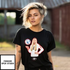 Estelle Haugen Georgia Bulldogs Portrait T-Shirt