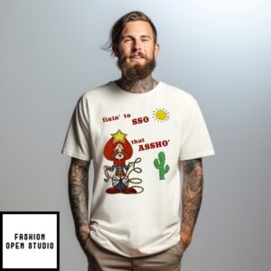Fixin’ To Lasso That Assho’ Cowboy Cartoon T-Shirt