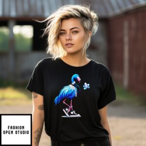 Flamingo Chucks And Pearls Kamala Harris 2024 T-Shirt