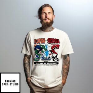 Florida Gators And Georgia Bulldogs Football Jacksonville 2025 T-Shirt