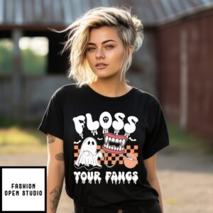Floss Your Fangs Dental Halloween T-Shirt