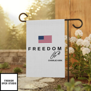 Freedom Charlie Kirk Garden Flag