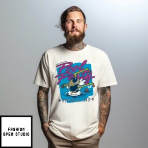 Georgia Tech Yellow Jackets 2025 One Helluva Pool Party Cartoon T-Shirt