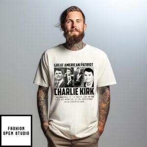 Great American Patriot Charlie Kirk T-Shirt