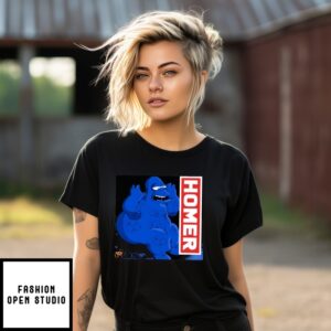 Homer Simpson Blue Urrender Pose T-Shirt