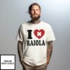 I Love Dylan Raiola Nebraska Cornhuskers Heart T-Shirt