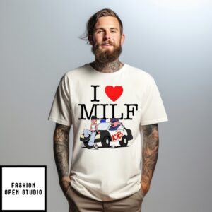 I Love Milf Police Pig Graffiti Vandalism T-Shirt