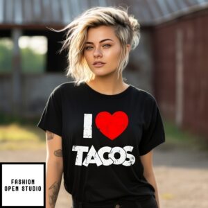 I Love Tacos Heart T-Shirt