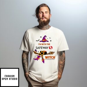 I’M With The Safeway Witch She Has Me Under Her Spell 2025 Halloween T-Shirt