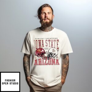 Iowa State Cyclones Vs Arizona Wildcats 2025 Helmets T-Shirt
