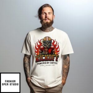 Jake Tonges X Skeleton 49Ers Baseball Kickoff Powered By Coffee Victory In Every Shot T-Shirt