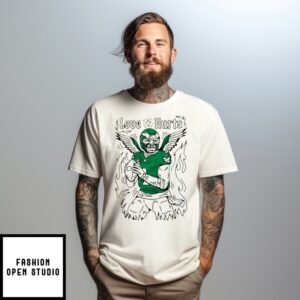 Jalen Hurts Love Hurts Philadelphia Eagles Paint T-Shirt