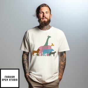 Jane David Wearing Animals T-Shirt