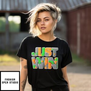 Just Win Miami Hurricanes Wall T-Shirt