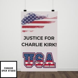 Justice For Charlie Kirk Usa Poster